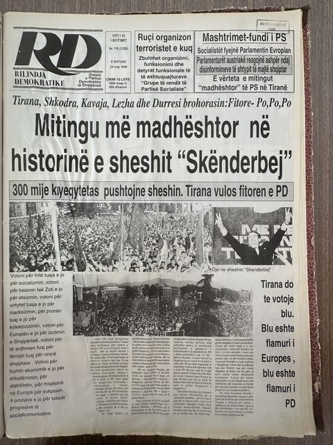 Rilindja Demokratike 1996-05-25